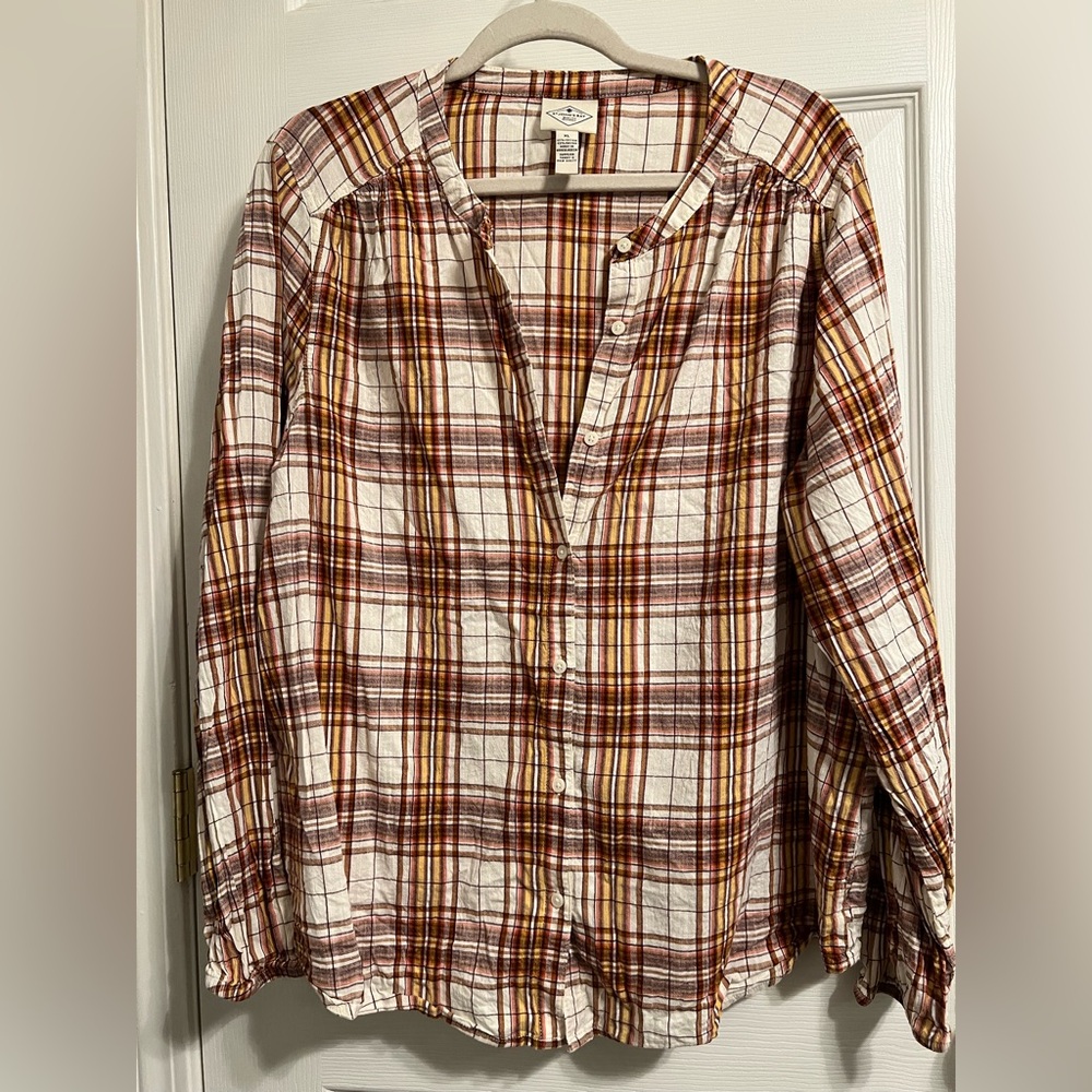 St. John's Bay Women’s Plaid Shirt